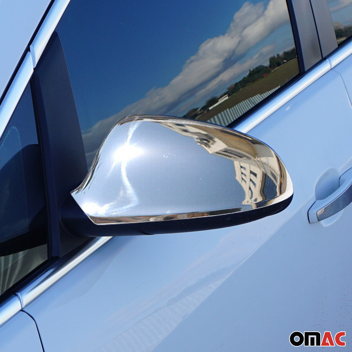 Spiegelkappen Spiegelabdeckung für Opel Astra J 2009-2015 Edelstahl Chrom 2tlg