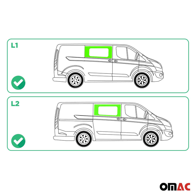 Seitenfenster Seitenscheibe für Ford Transit Custom 2013-2024 Rechts L1 L2