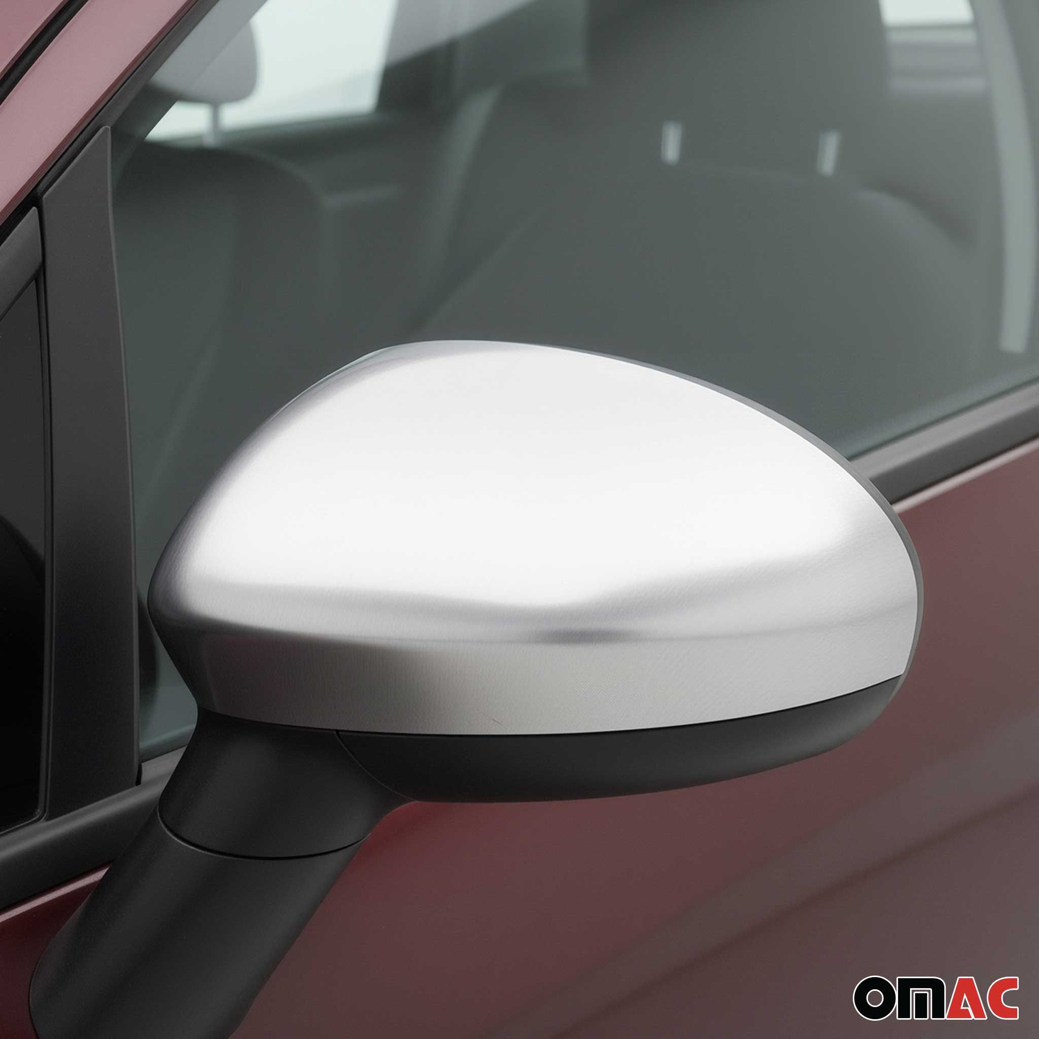 Spiegelkappen Spiegelabdeckung für Fiat Grande Punto 2005-2009 Edelstahl Matt