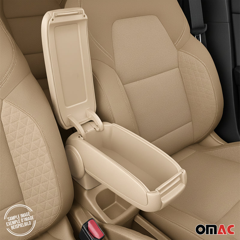 Mittelarmlehne Armlehne für Ford Transit Tourneo Courier 2014-24 PU-Leder Beige