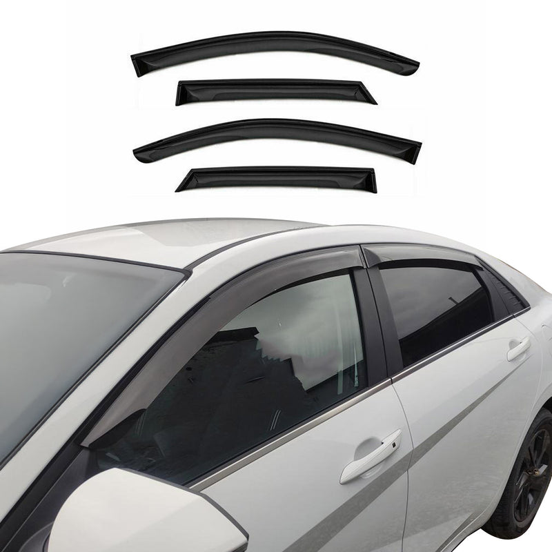 Windabweiser Regenabweiser für Honda Jazz 2009-2014 Dunkel Acryl 4tlg