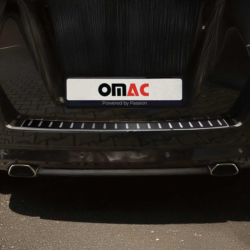 Ladekantenschutz Stoßstange für Opel Zafira 1999-2005 Edelstahl Kohlefaserfolien