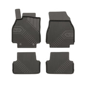 Fußmatten Gummimatten No.77 für Renault Megane II 2002-2009 TPE Schwarz 4 tlg