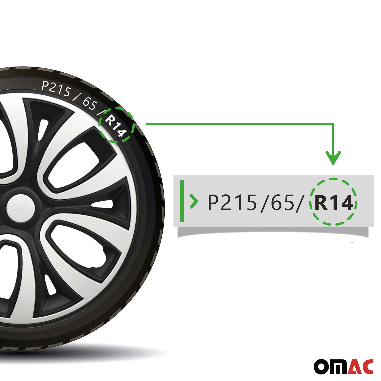4x Radblenden Radzierblenden Radkappen für 14" Zoll Stahlfelgen weiß Schwarz