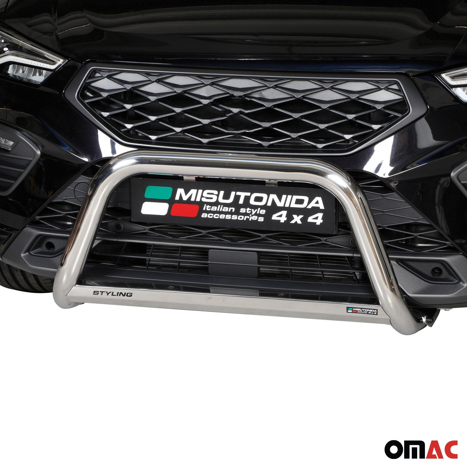 Frontbügel Frontschutzbügel für Seat Ateca 2021-2026 ø63mm Stahl Silber Schutz