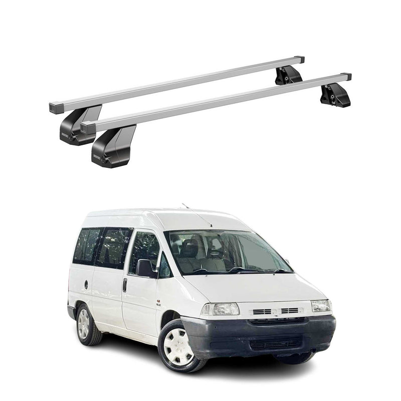 Menabo Dachträger Grundtäger für Fiat Scudo 1994-2007 75kg Stahl Silber 2 tlg