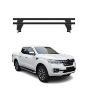 Menabo Dachträger Grundtäger für Renault Alaskan 2017-2021 50kg Alu Schwarz 2x