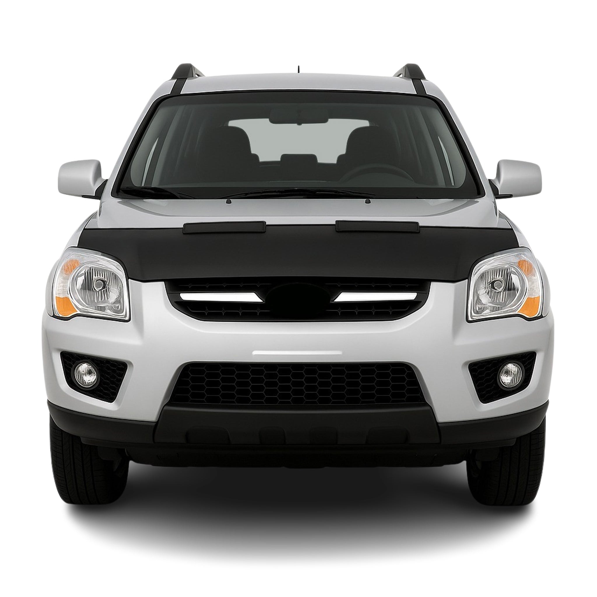Haubenbra Steinschlagschutz Bonnet Bra für Kia Sportage 2004-2010 Schwarz Halb