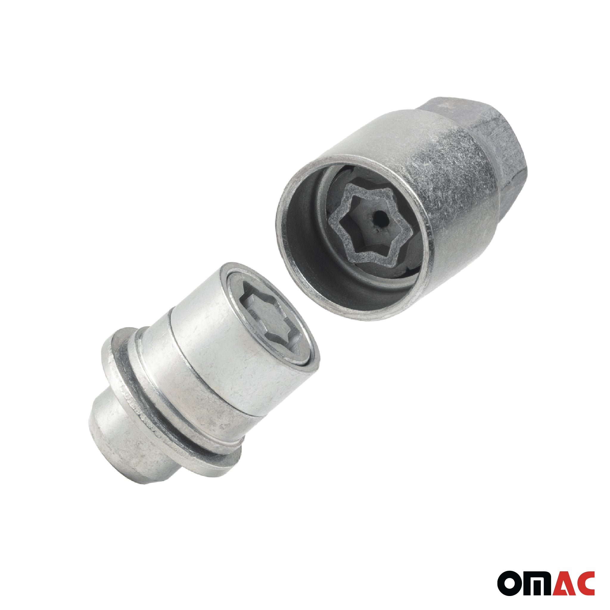 Radschloss Satz für Toyota Land Cruiser V8 / LC300 ab 2008 Silber 4tlg M14X1.5