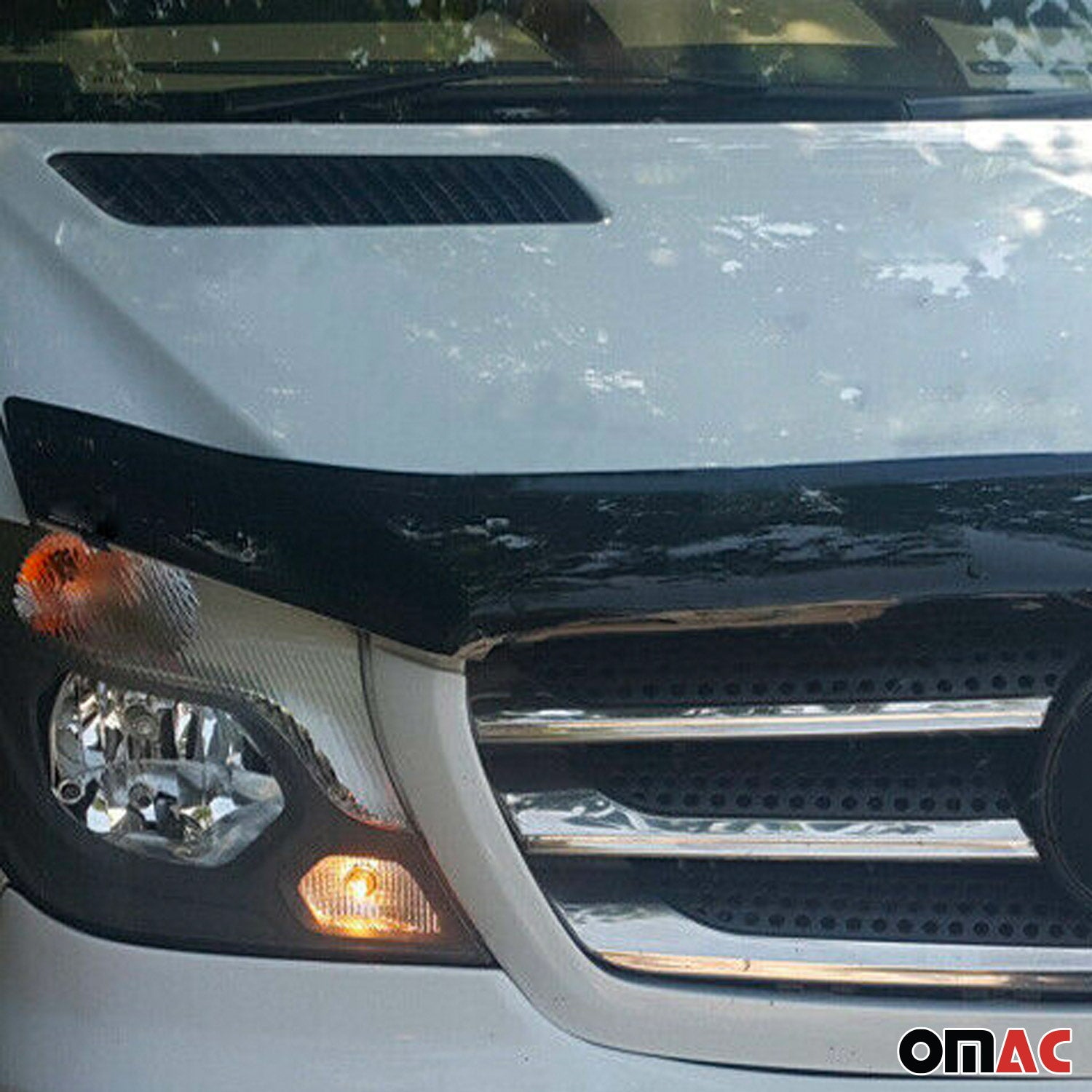 Motorhaube Deflektor Insektenschutz für Mercedes Sprinter W906 2013-2026 Dunkel