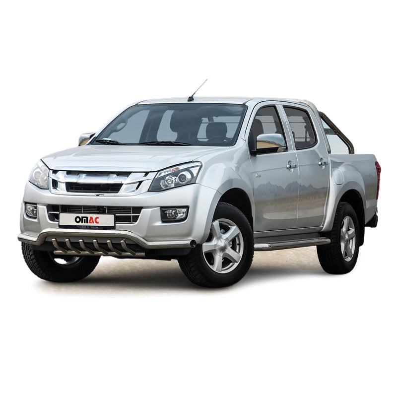 Frontschutzbügel Frontbügel für Isuzu D-Max 2012-2019 mit ABE Stahl Silber