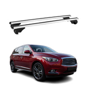 Dachträger Grundtäger für Infiniti QX60 2012-2017 75kg Aluminium Silber 2 tlg