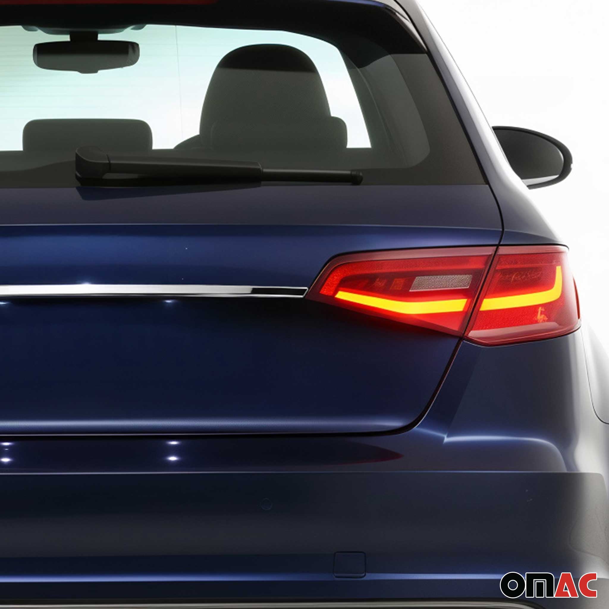 Kofferraumleiste Heckleiste für Audi A3 A3 Sportback 2012-2020 Edelstahl Chrom
