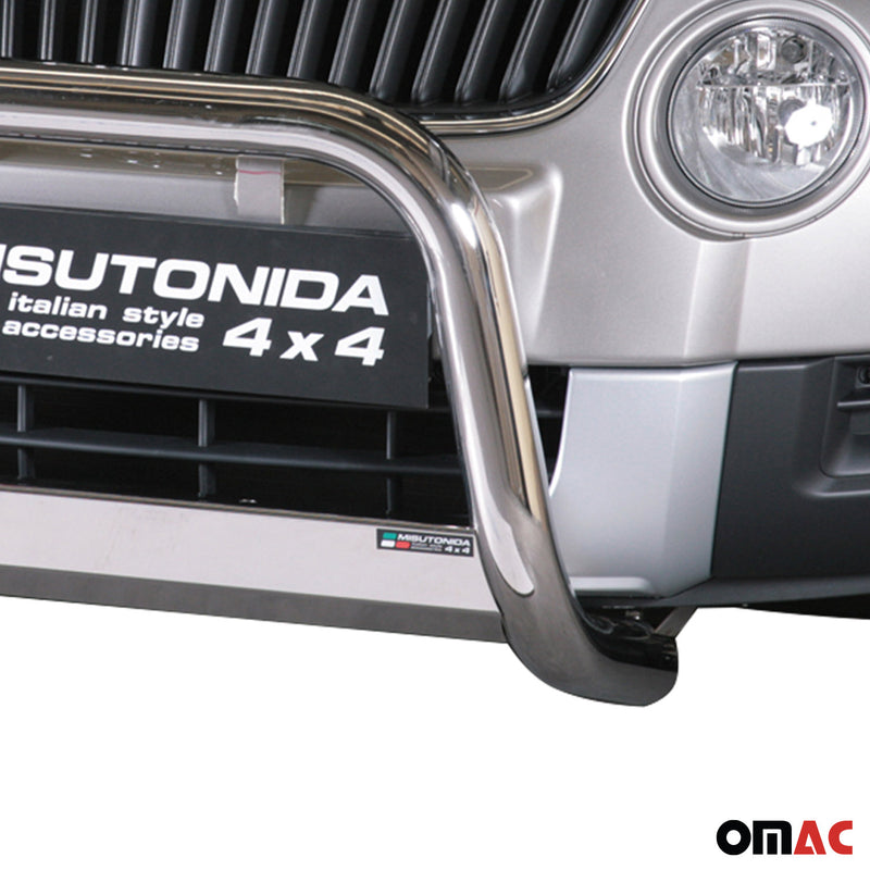 Frontbügel Frontschutzbügel für Skoda Yeti 2010-2013 ø63mm Stahl Silber Schutz