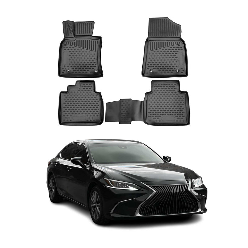OMAC Gummimatten Fußmatten für Lexus ES 2018-2025 TPE Automatten Schwarz 4x