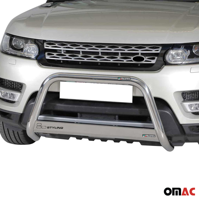 Frontbügel Frontschutzbügel für Range Rover Sport 2014-2017 ø63mm Stahl Silber