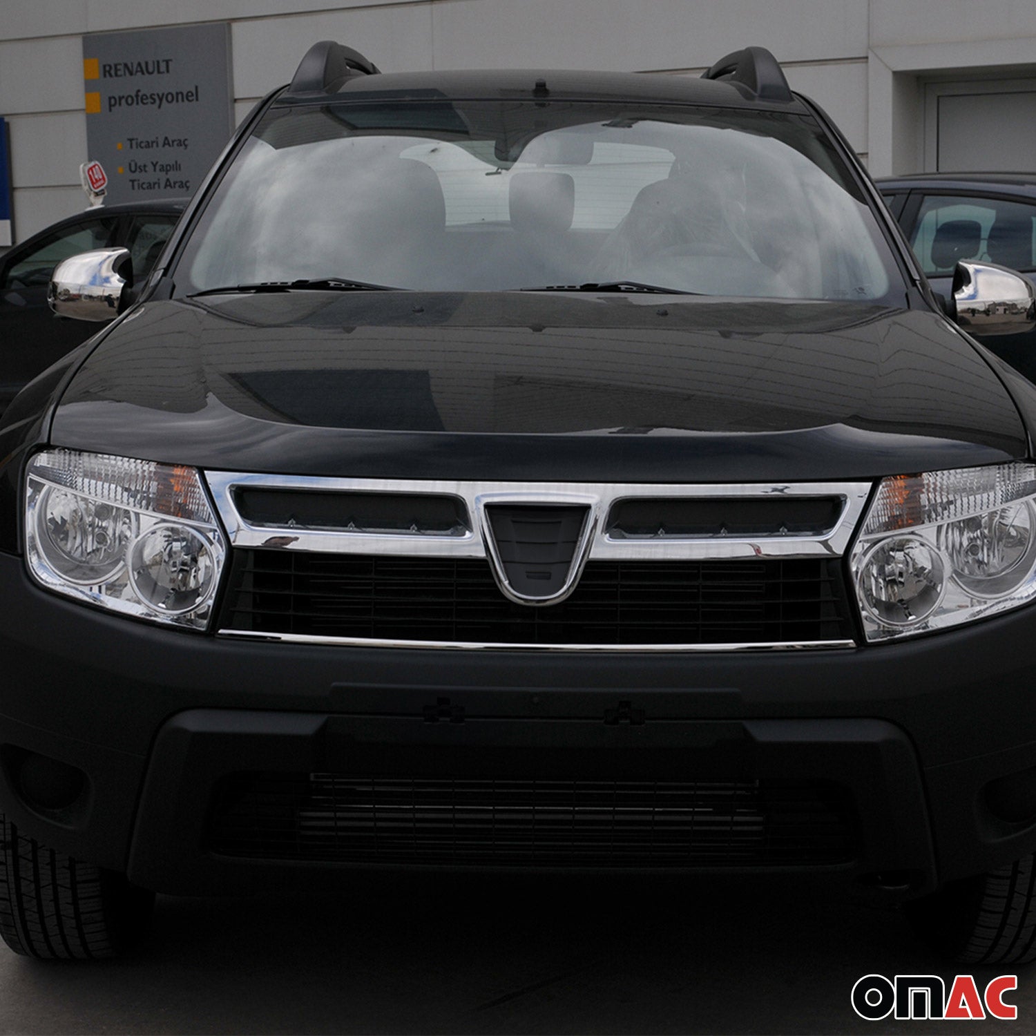 Heckleiste Kühlergrill Seitenleiste Satz für Dacia Duster Edelstahl Chrom 6tlg