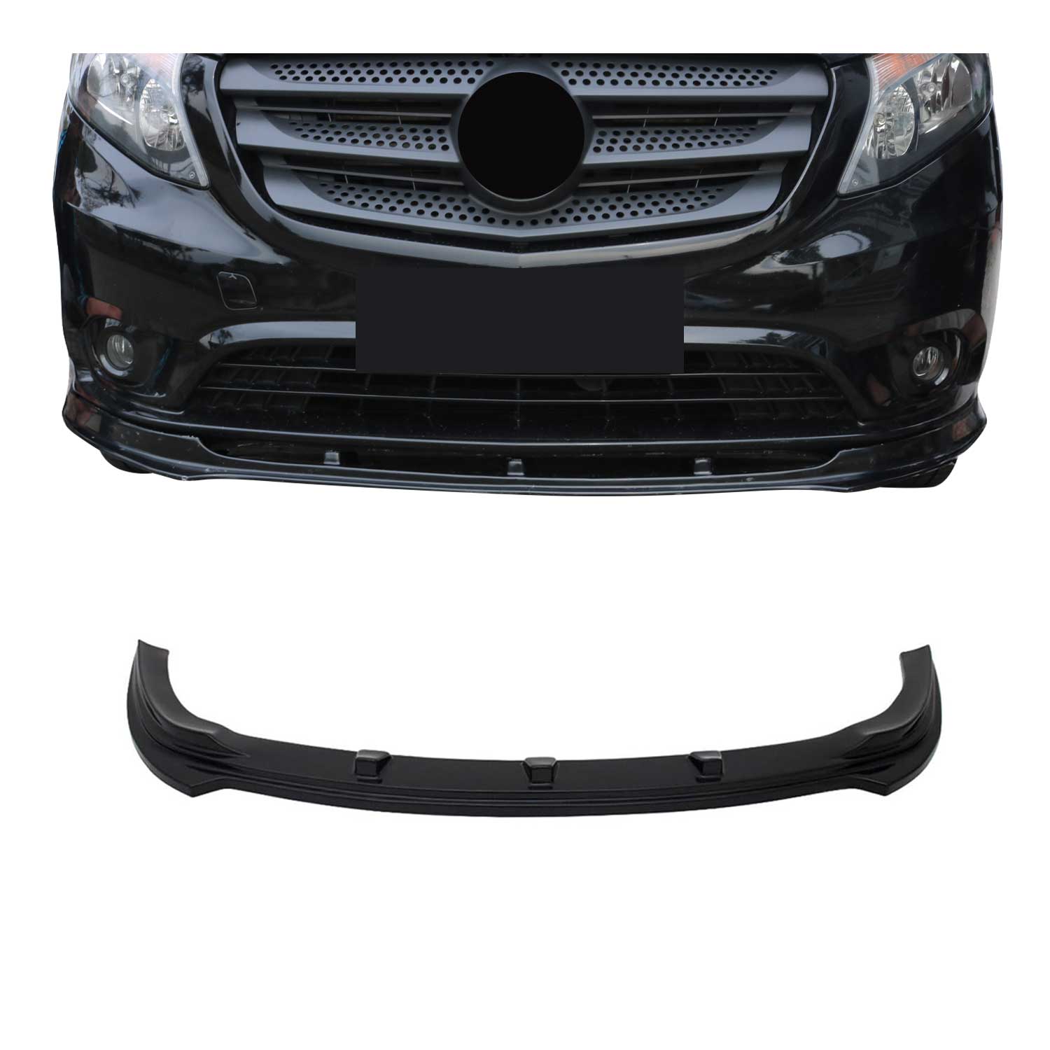 Frontspoiler Lippe Stoßstange Splitter für Mercedes Vito W447 2014-2019 ABS 1tlg
