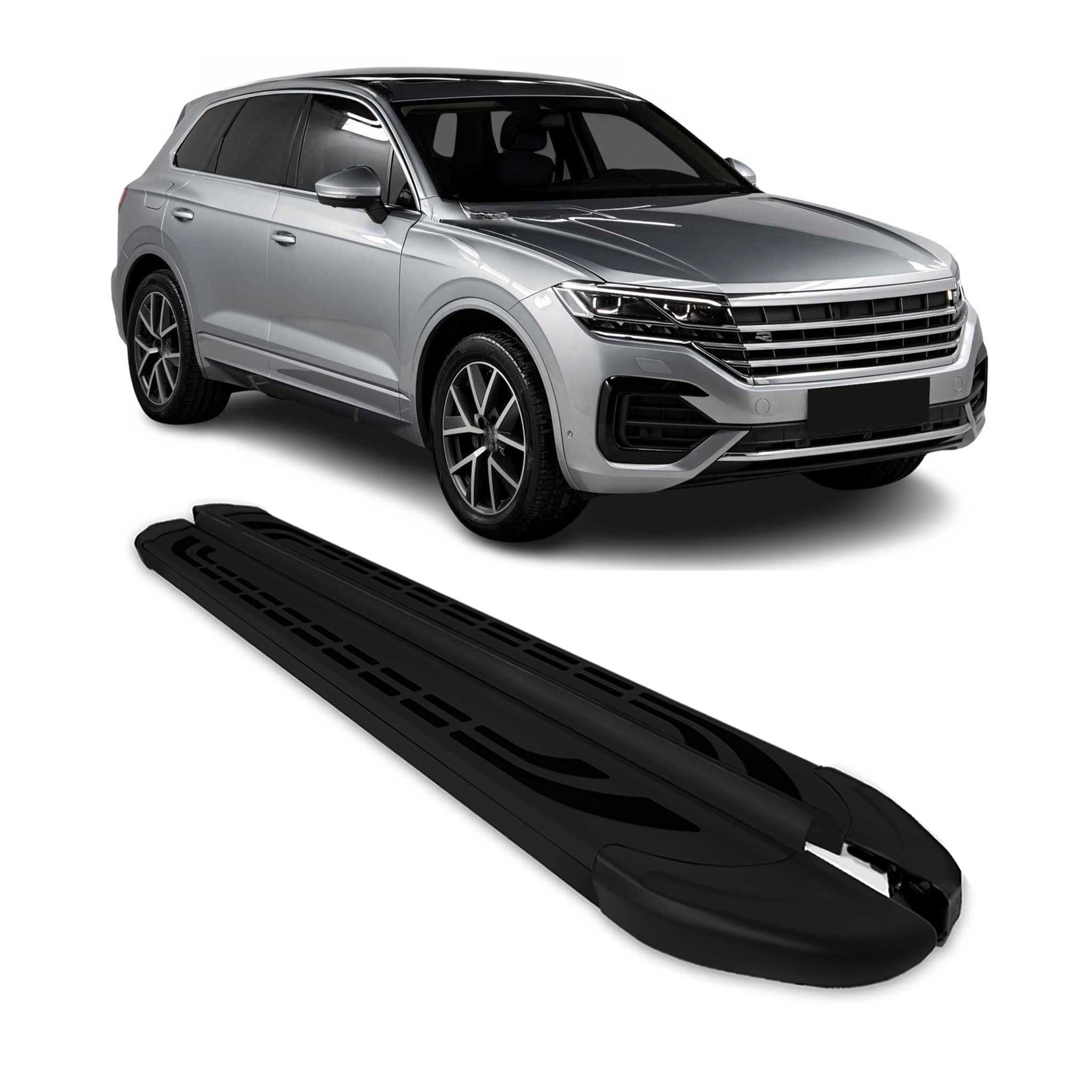 Trittbretter Seitenschweller für VW Touareg 3 2018-2026 Alu Schwarz