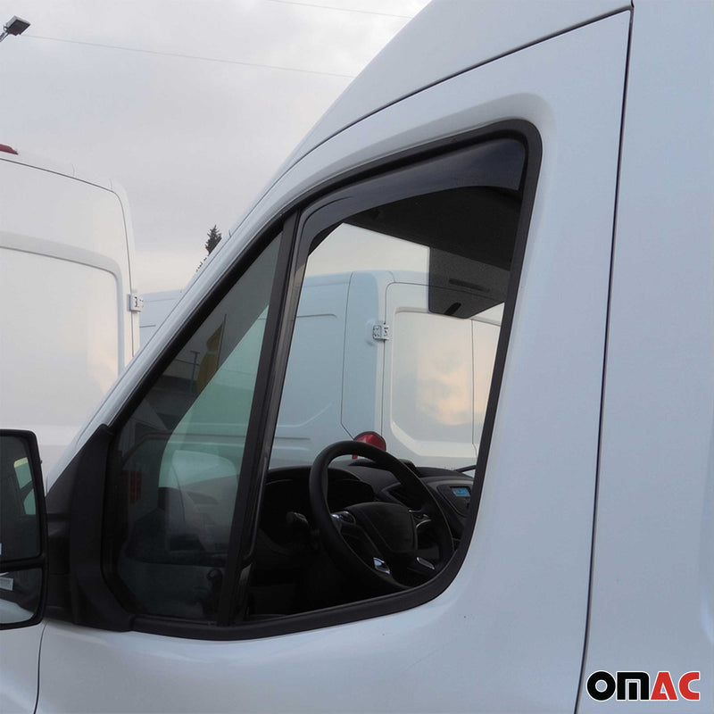 Windabweiser Regenabweiser für Ford Transit 2014-2025 Dunkel Acryl 2tlg