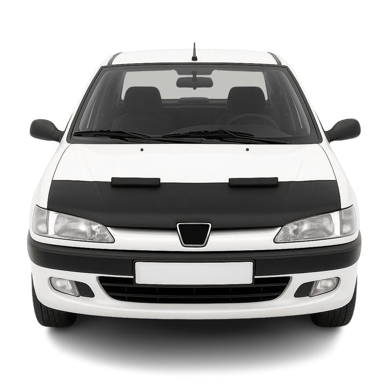Haubenbra Steinschlagschutz Bonnet Bra für Peugeot 306 1993-2001 Schwarz Halb
