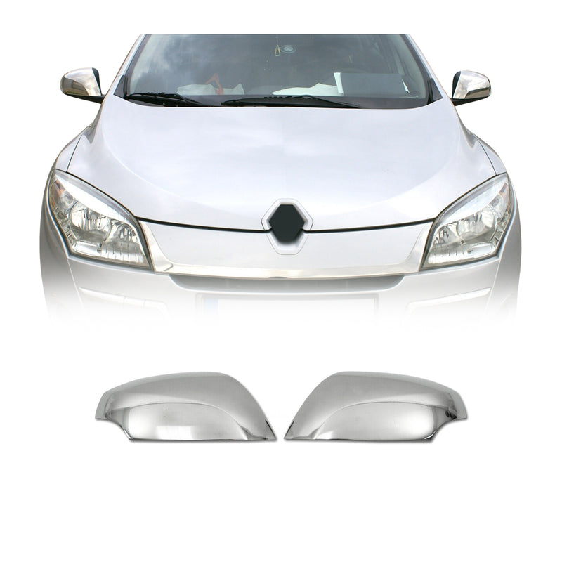 Spiegelkappen Spiegelabdeckung für Renault Latitude 2010-2015 Edelstahl Silber
