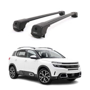 Dachträger Grundträger für Citroen C5 Aircross 2018-2025 Aluminium Schwarz 2tlg