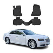 OMAC Gummimatten Fußmatten für Chrysler 300C 2012-2024 RWD Automatten Schwarz 4x