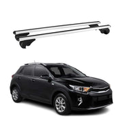 Dachträger Grundtäger für Kia Stonic 2017-2026 75kg Aluminium Silber 2 tlg
