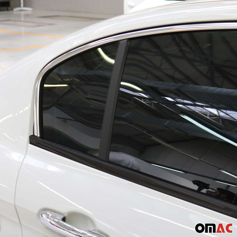 Window trim strips for Fiat Tipo 2016-2025 Above stainless steel chrome 4x