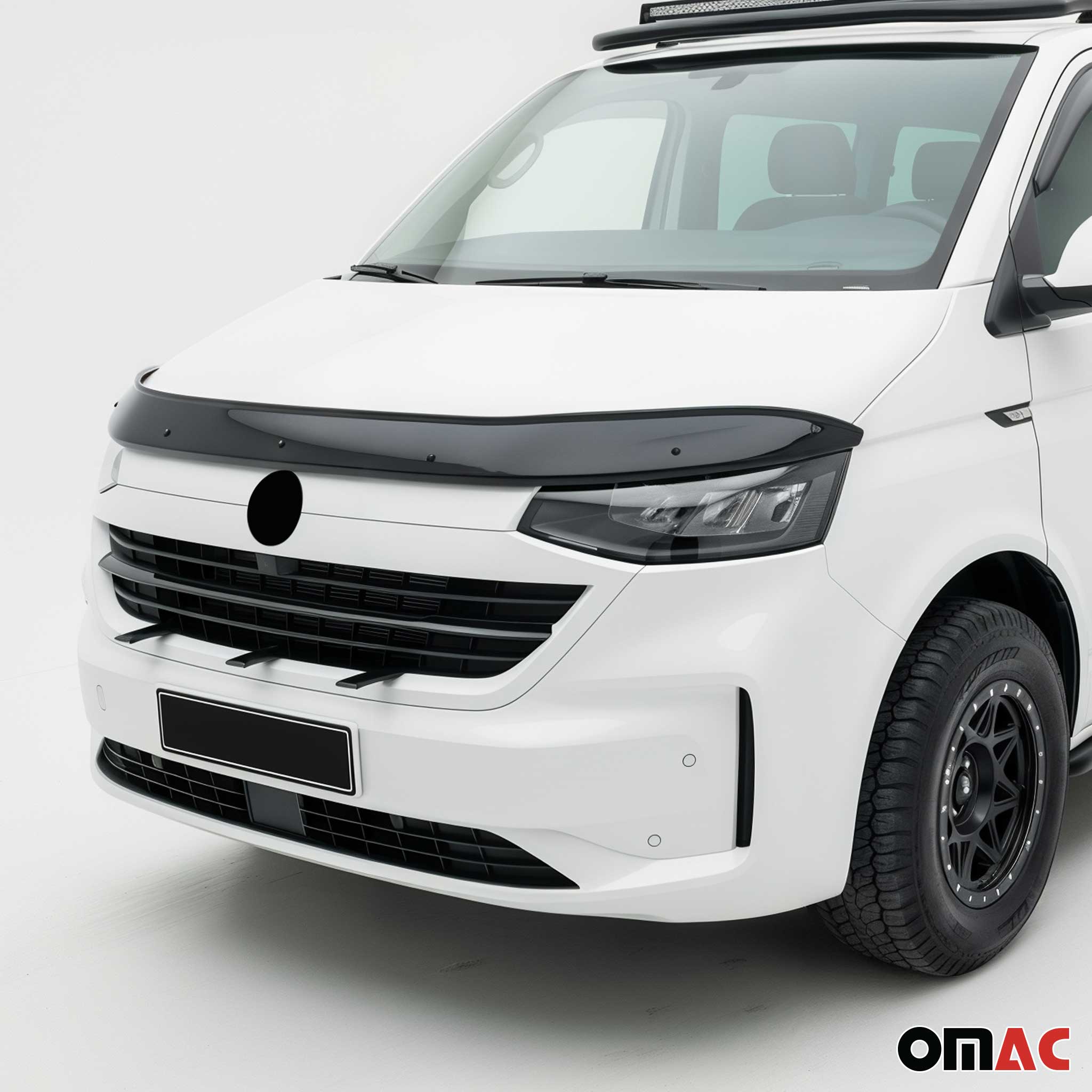 Motorhaube Deflektor Insekten für VW T7 Transporter 2024-2026 ABS Schwarz