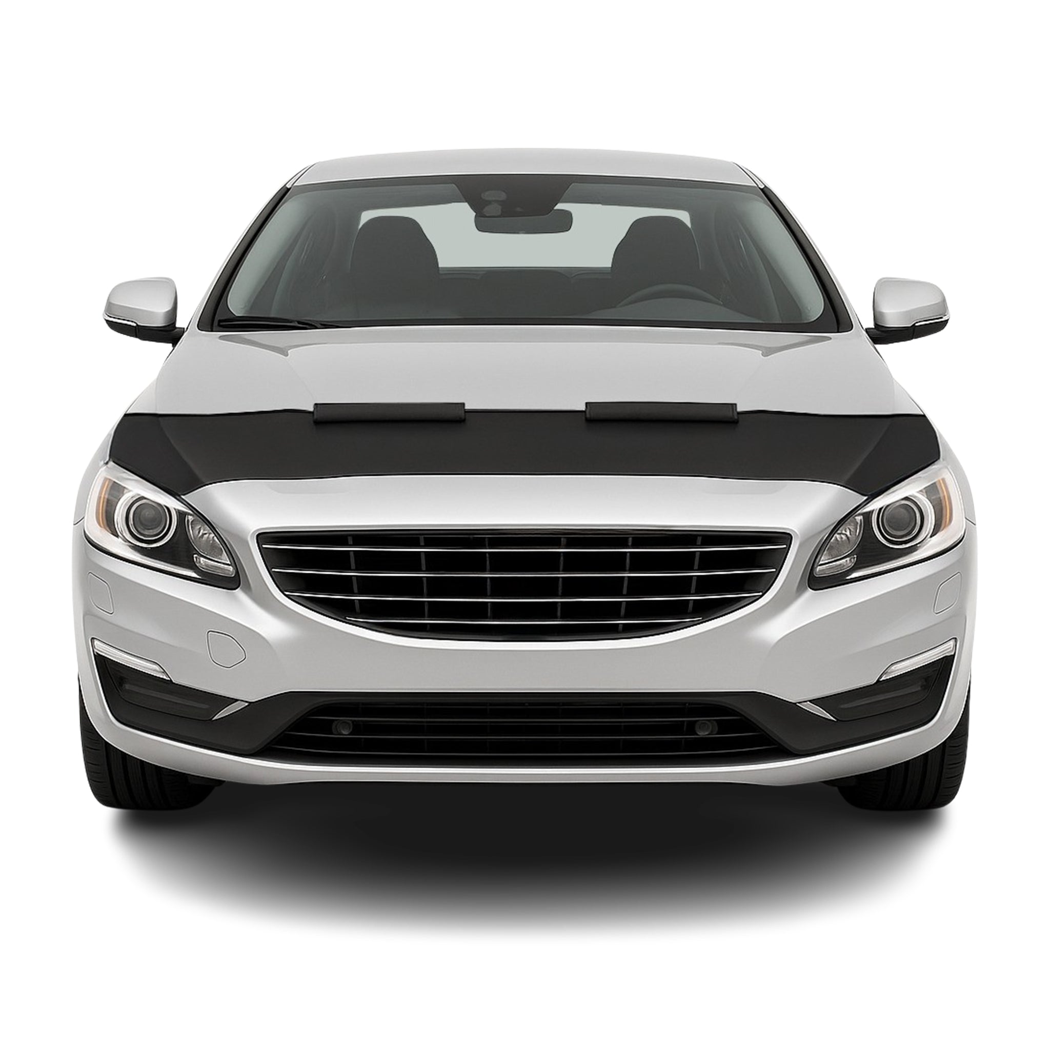 Haubenbra Steinschlagschutz Bonnet Bra für Volvo S60 2014-2018 Schwarz Halb