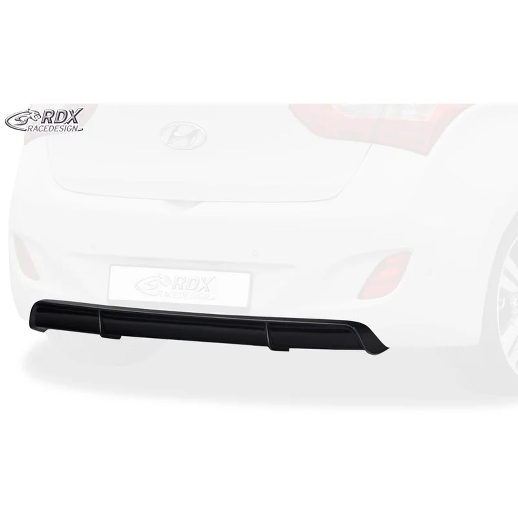 RDX Heckschürzenansatz Diffuser für Hyundai i30 GD 2012- ABS Schwarz TÜV
