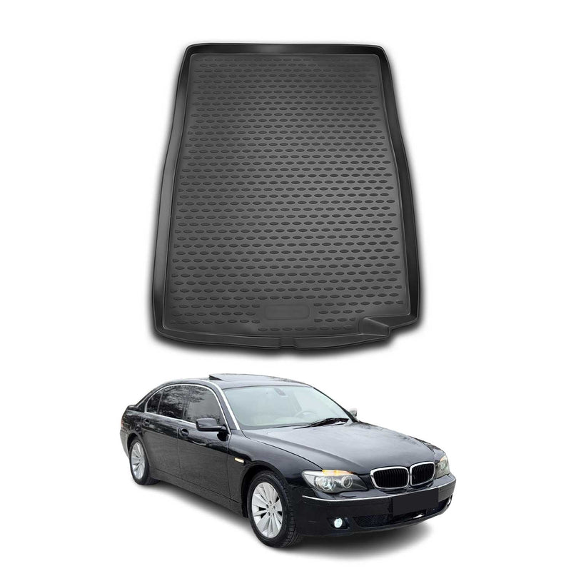 Kofferraummatte Kofferraumwanne für BMW 7er F01 F02 G11 G12 Gummi TPE Schwarz