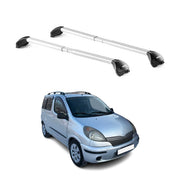 Dachträger Grundtäger für Toyota Yaris Verso 1999-2005 5tür 100kg Alu ABE Silber