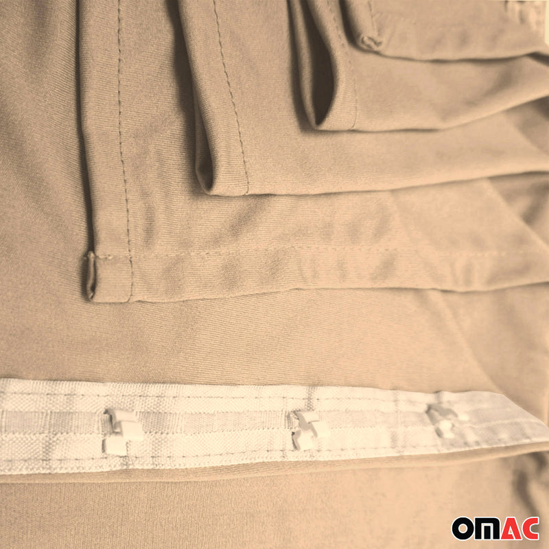 Gardine Sonnenschutz für Citroen Jumper 2006-25 Kurzer Beige Doppelhecktür 10x