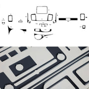 Innenraum Dekor Cockpit für Opel Vivaro A 2010-2014 FL Piano Schwarz Optik 18tlg