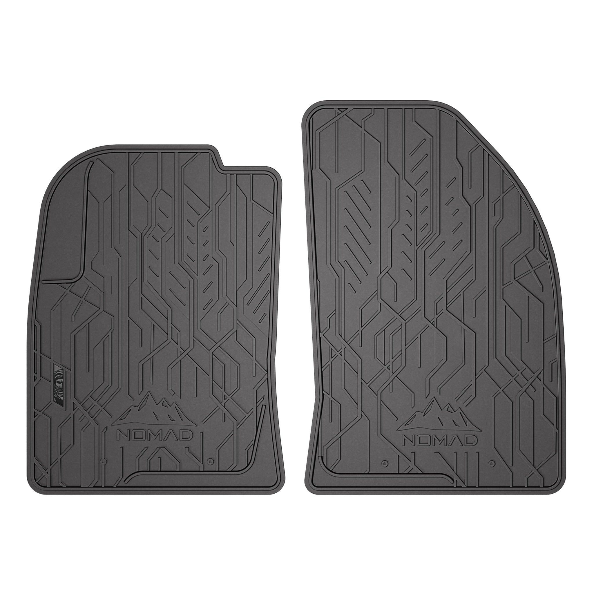 Fußmatten Gummimatten Automatten für Ford Fiesta mk5 2002-08 Gummi Schwarz 2tlg