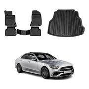 Fußmatten & Kofferraumwanne Set für Mercedes C Klasse W206 Stufenheck 2021-2025