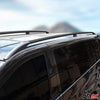 Dachreling Dachgepäckträger für Fiat Doblo 2000-2010 Kurzer RS Alu Schwarz