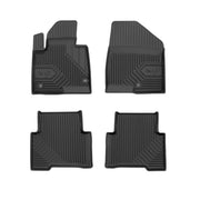 Fußmatten Gummimatten für Hyundai Santa Fe III 2012-2018 TPE Schwarz 4 teile