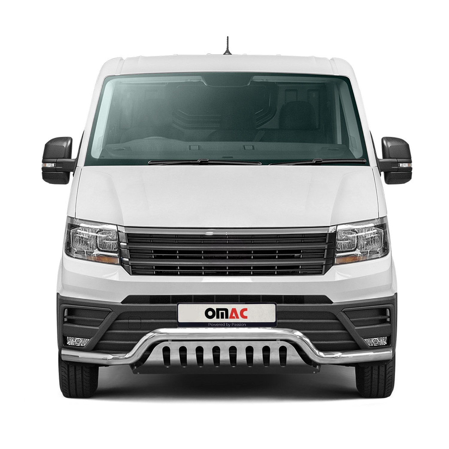 Frontbügel Frontschutzbügel für VW Crafter 2017-2026 Edelstahl mit ABE Silber
