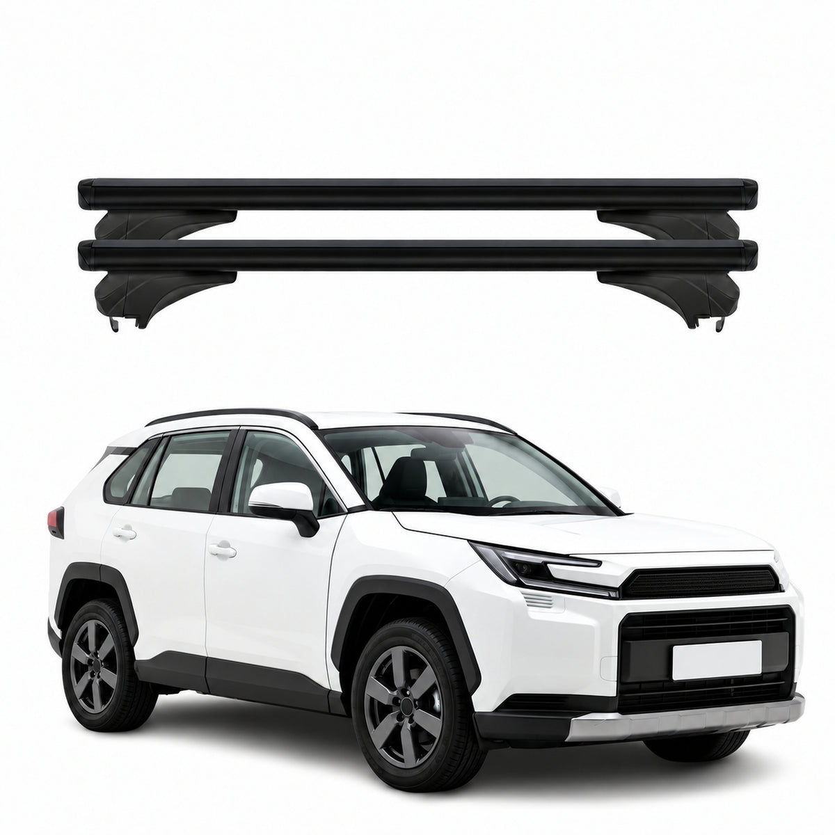 Menabo Dachträger für Toyota RAV 4 VI 2025-2026 Aluminium Schwarz 2 Stück
