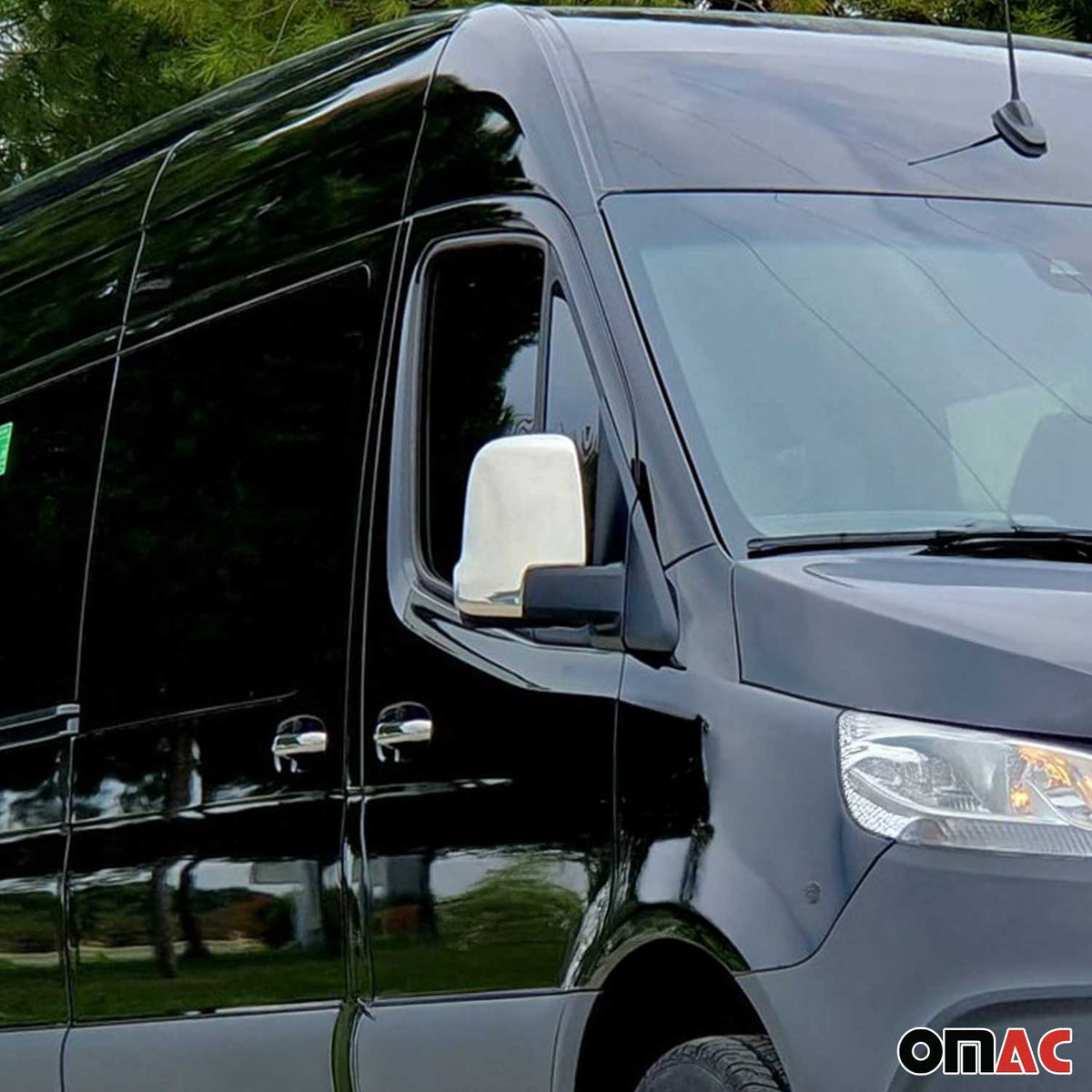 Spiegelkappen Spiegelabdeckung für Mercedes Sprinter 907 910 2018-2026 Edelstahl