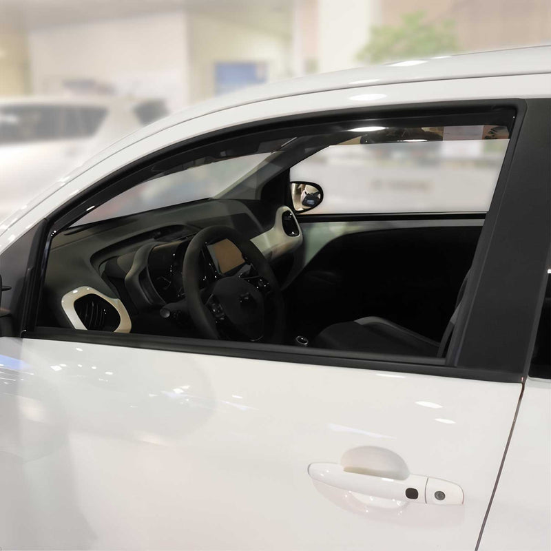 Windabweiser Regenabweiser für Peugeot 108 2014-2024 5tür Dunkel Acryl 2tlg