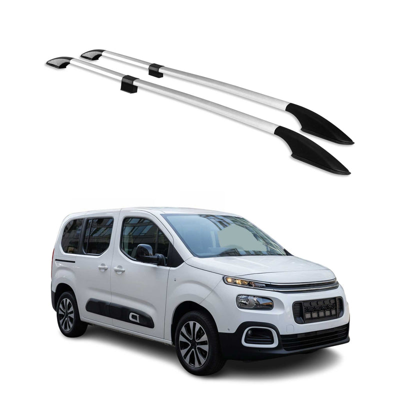Dachreling Dachgepäckträger für Citroen Berlingo 2018-2025 Kurzer L1 Alu Grau