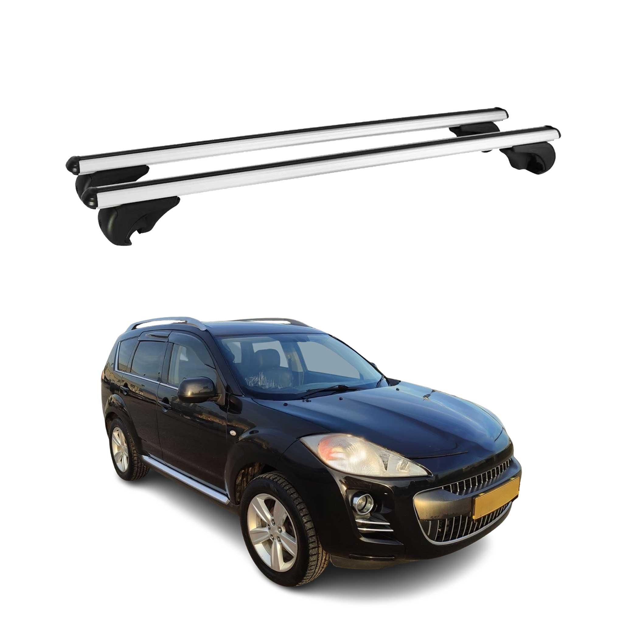 Dachträger Grundtäger für Peugeot 4007 2007-2012 75kg Alu Silber 2 tlg