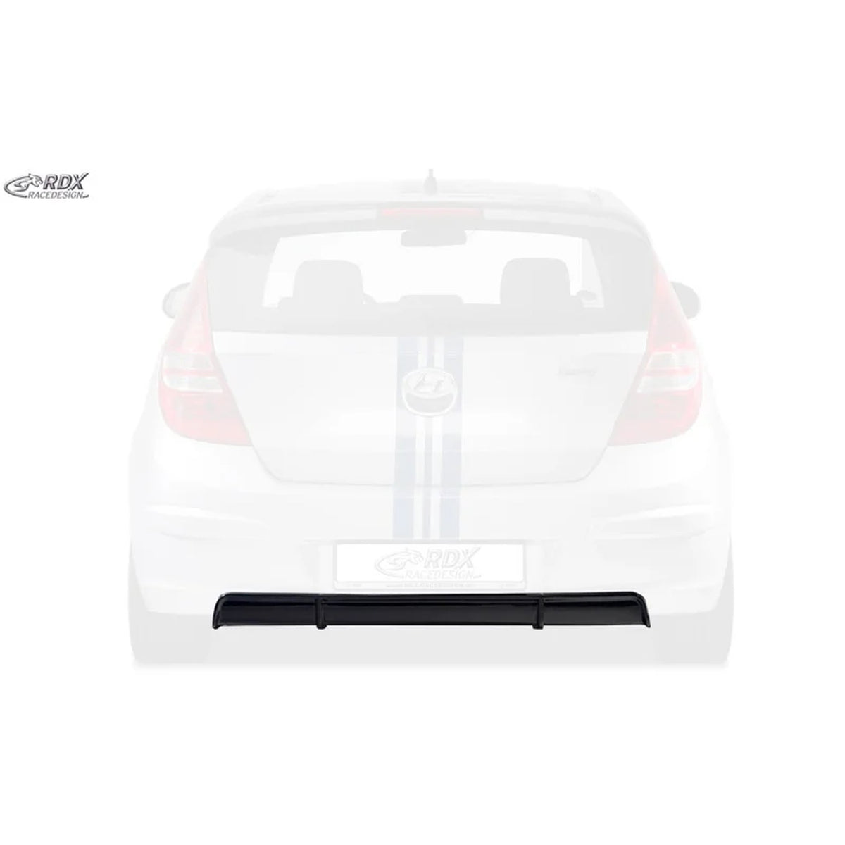 RDX Heckschürzenansatz Diffuser für Hyundai i30 FD/FDH 2007-2010 ABS Schwarz TÜV