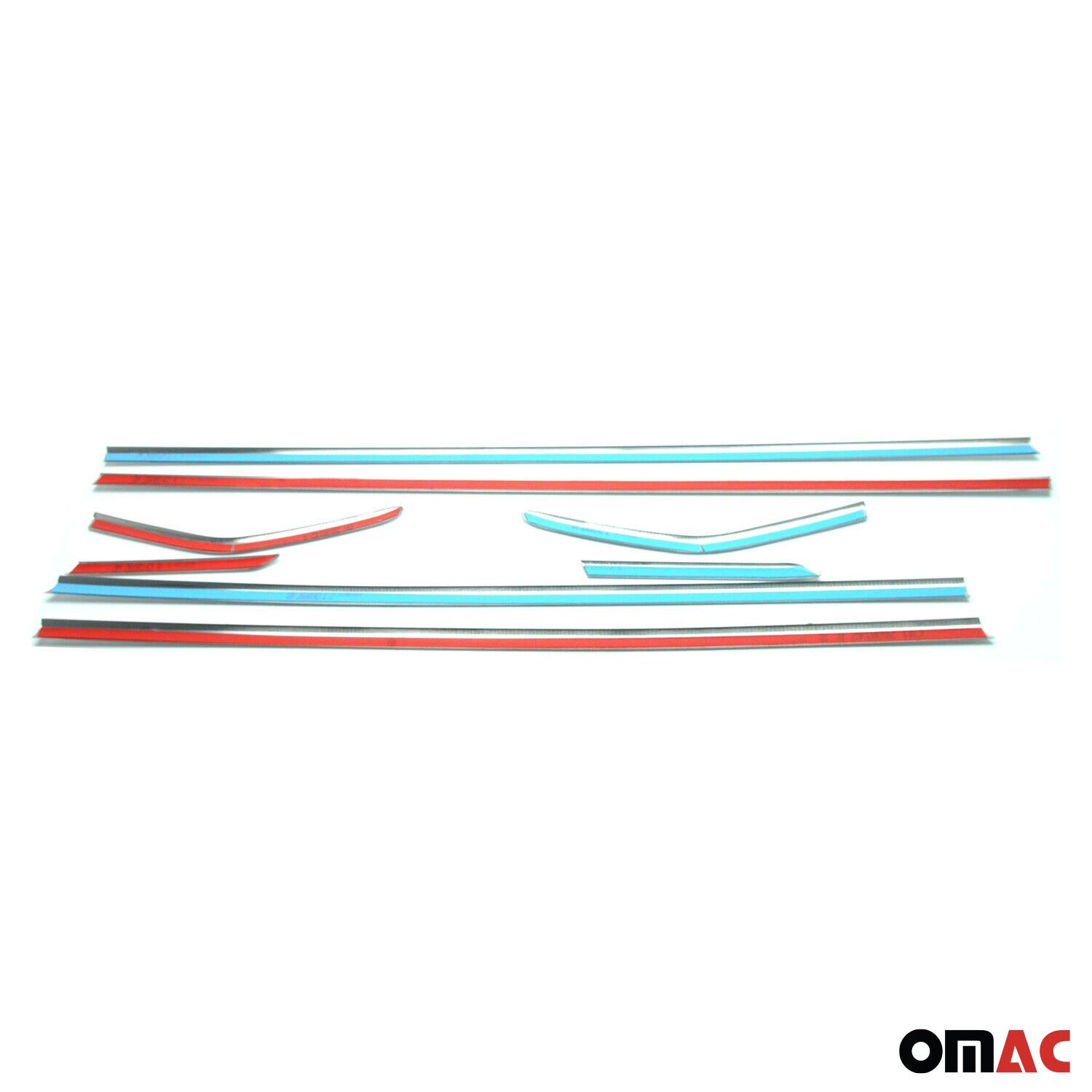 Fensterleisten Zierleisten für Ford Focus mk3 Schrägheck C346 2011-18 Chrom 8tlg