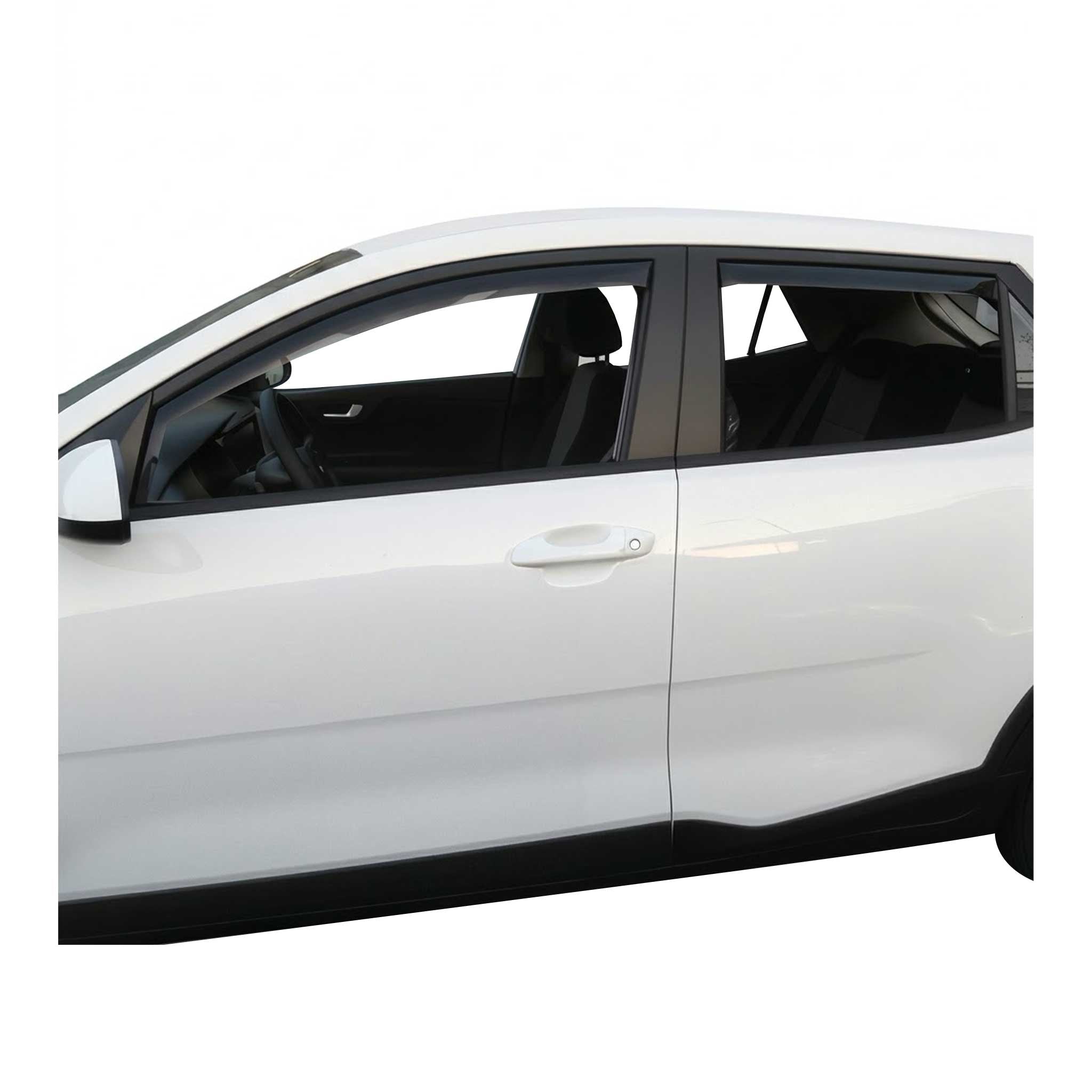 Windabweiser Regenabweiser für Kia Stonic 2017-2026 Dunkel Acryl 4tlg